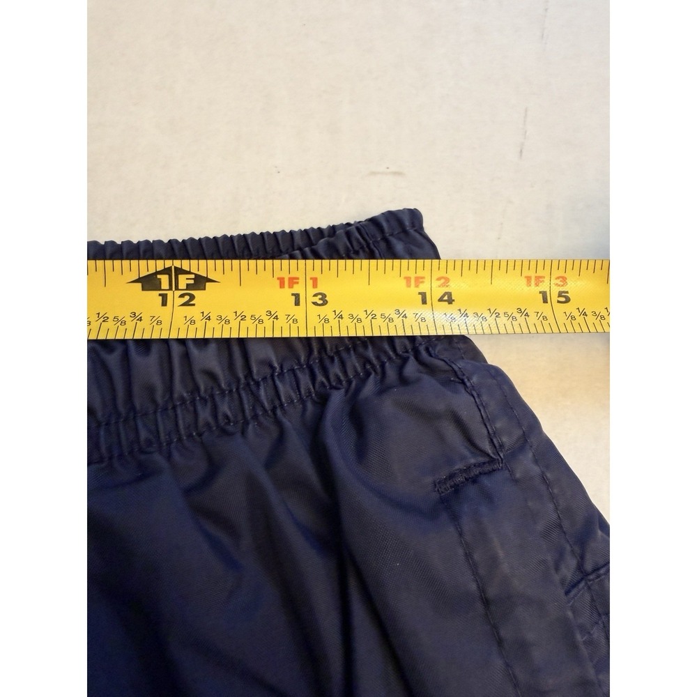 Vintage 90s Nike Windbreaker Track Pants Men's Size M Navy Blue Ankle Zip Nylon - Picture 12 of 13